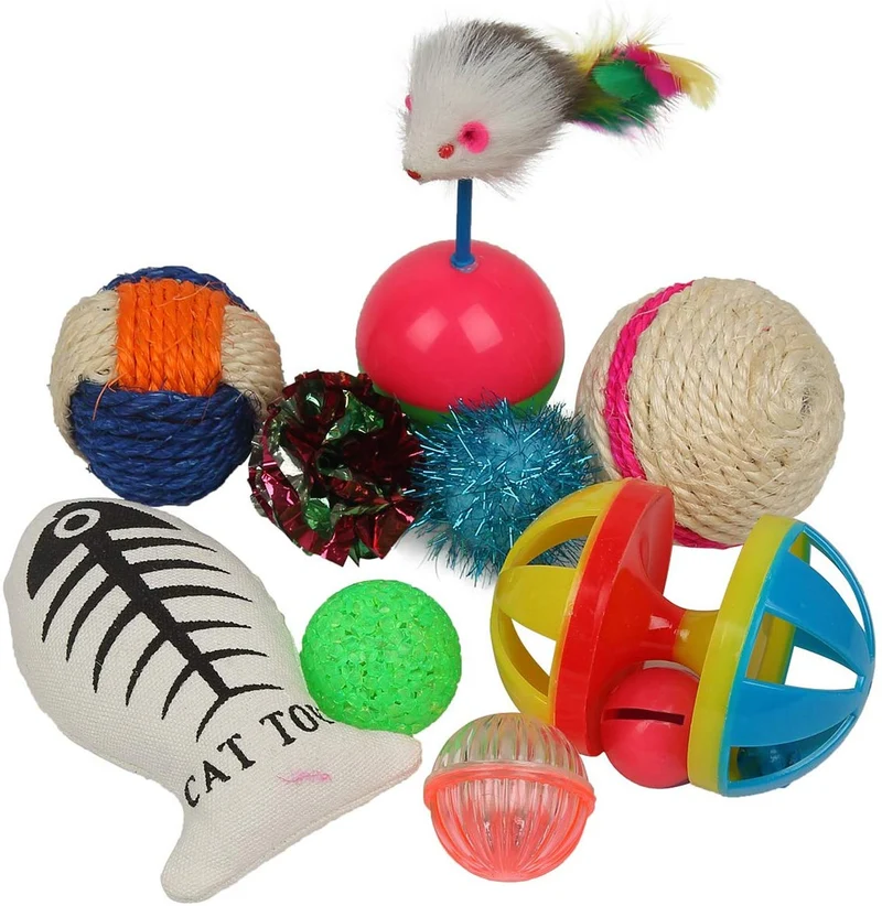 Paquete con juguetes para gatos variados, de Fashion's Talk, 20 piezas