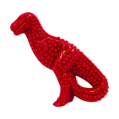 Nylabone Dura Chew - Juguete para masticar con sabor a dinosaurio dental