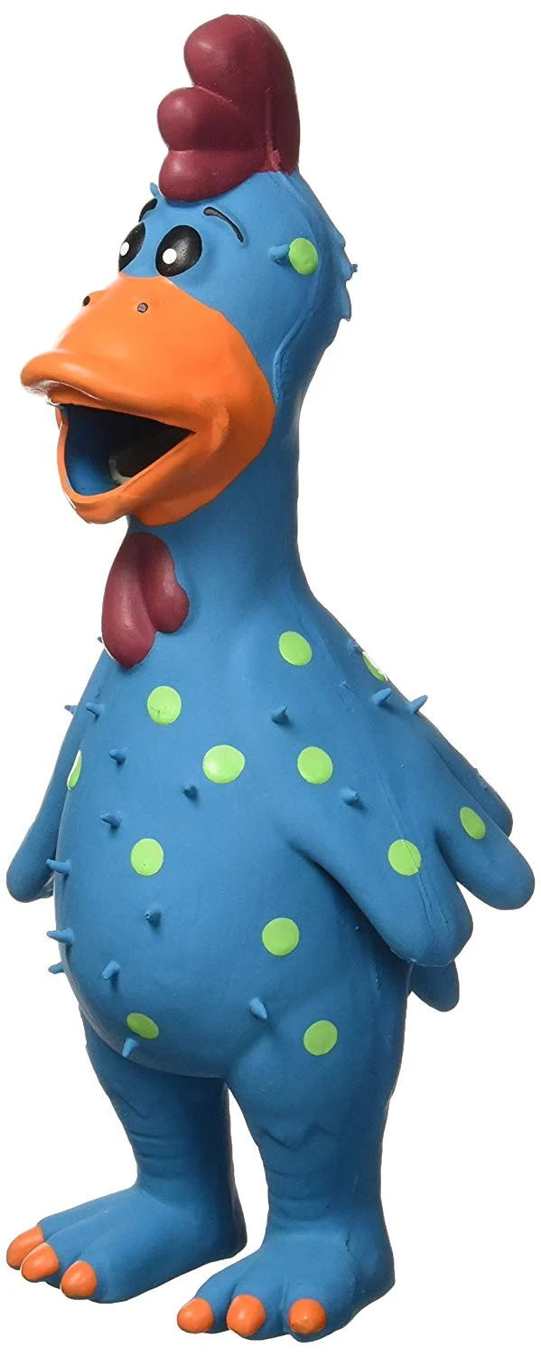 Multipet - Peluche de gallina de látex, varios colores