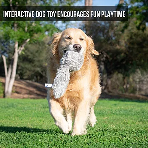 Hyper Pet Doggie Tail Interactive Dog Toys - Wiggles, Vibrates, and Barks (Plush Dog Toys for Boredom and Stimulating Play) 1-Year Warranty for Manufacturer Defects