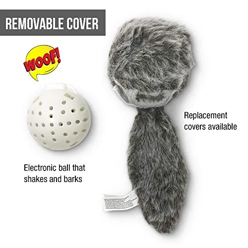 Hyper Pet Doggie Tail Interactive Dog Toys - Wiggles, Vibrates, and Barks (Plush Dog Toys for Boredom and Stimulating Play) 1-Year Warranty for Manufacturer Defects