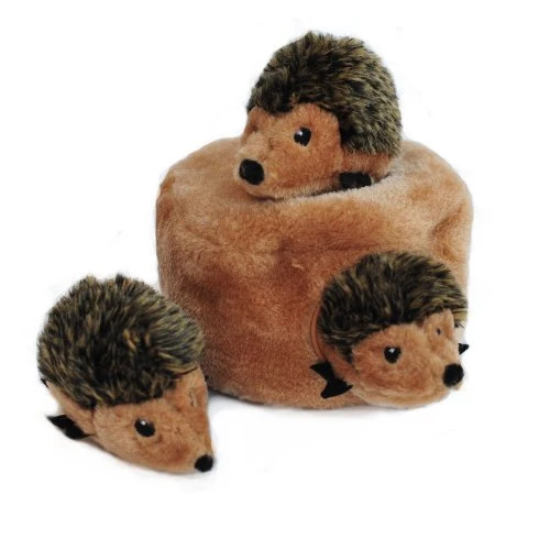 zippypaws X-Large Madriguera registro y ardillas Squeaky Hide and Seek Plush Dog Toy
