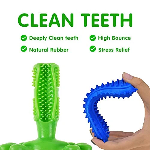 SHARLOVY Juguetes para masticar perros para cachorros, 14 unidades, cuerda de algodón natural para perros con nudo de bola de juguete para perros