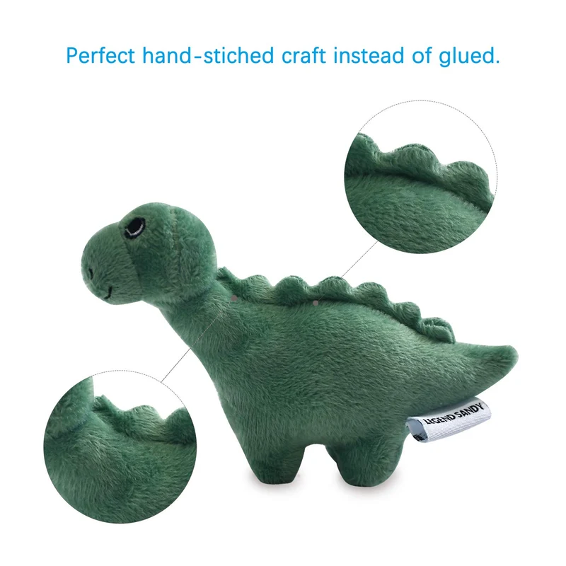 LEGEND SANDY Juguete de peluche para perro, juguete para cachorro de peluche, 12 juguetes para perros a granel con chirridos, lindo juguete suave para perros pequeños y medianos