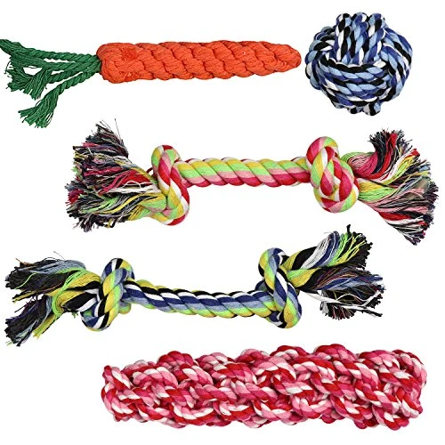 Pacific Pups Products - Juguetes de Cuerda para perro, para masticadores agresivos, juego de 11 juguetes para perros casi indestructibles, juguetes de cuerda