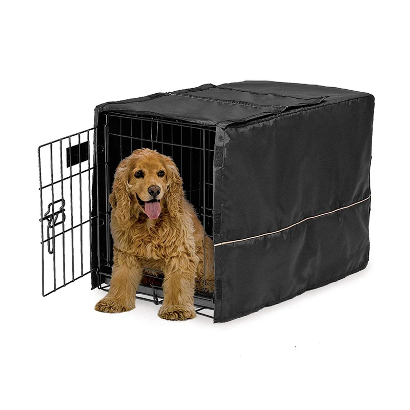 Midwest Quiet Time - Funda para jaula de perro, color negro