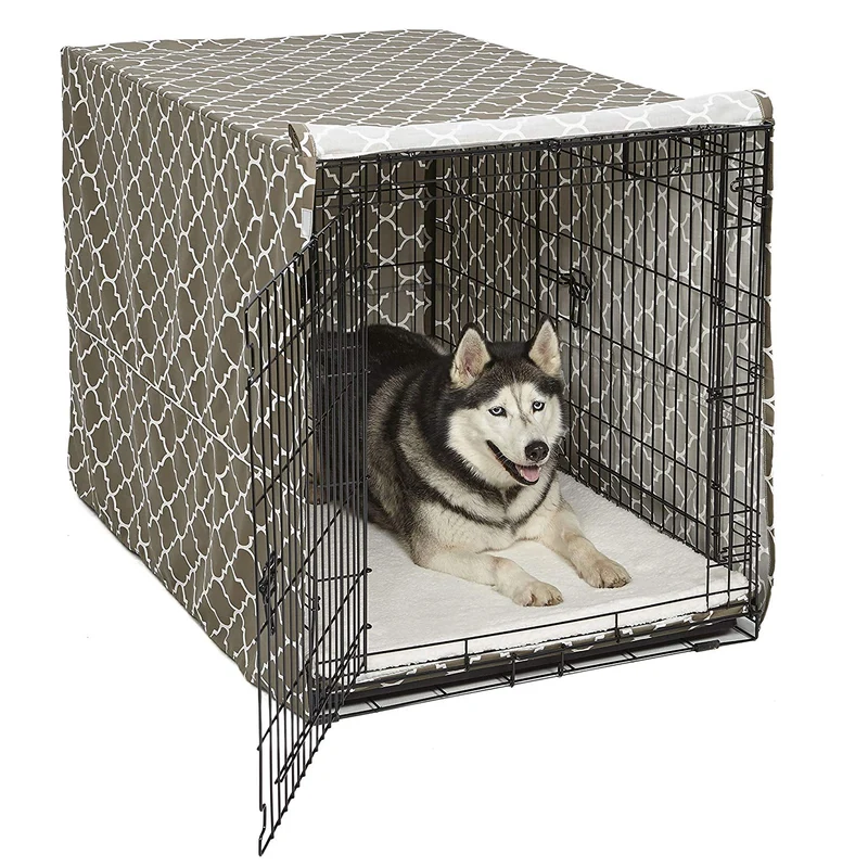 Midwest Quiet Time - Funda para jaula de perro, color negro