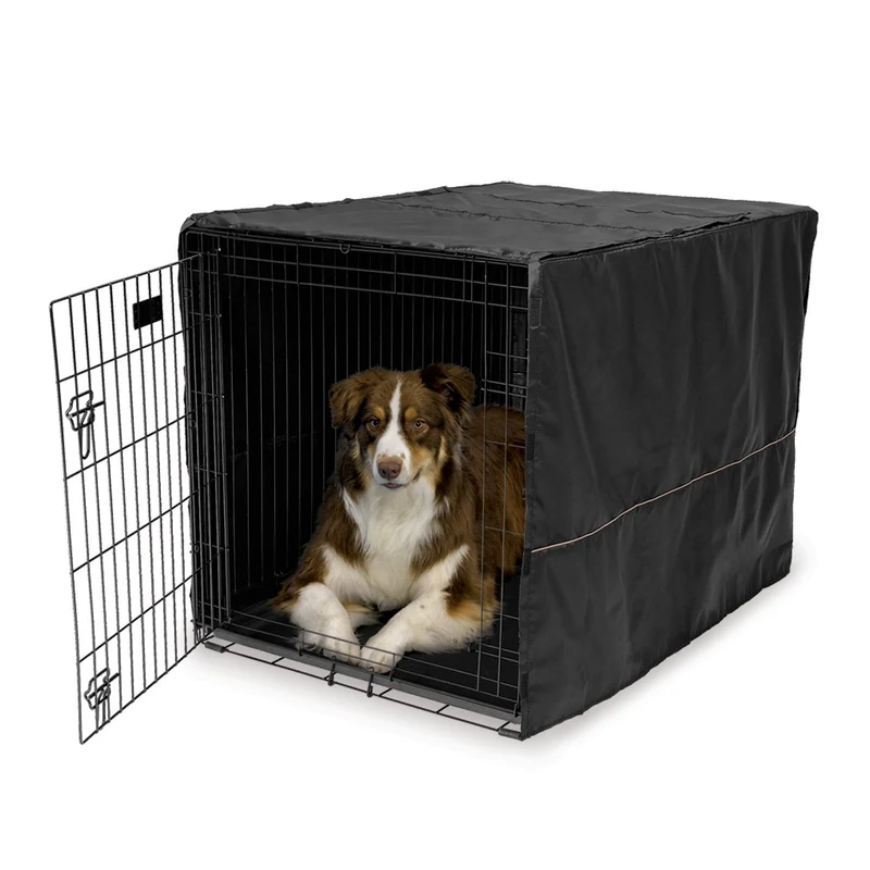 Midwest Quiet Time - Funda para jaula de perro, color negro