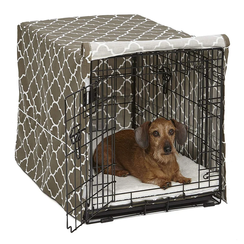 Midwest Quiet Time - Funda para jaula de perro, color negro
