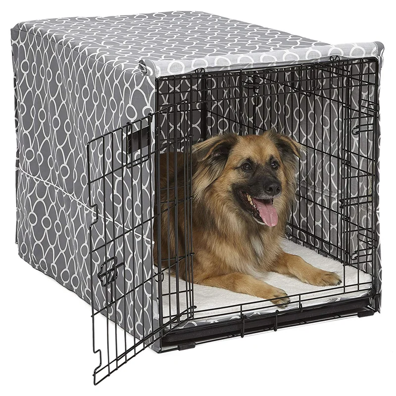 Midwest Quiet Time - Funda para jaula de perro, color negro