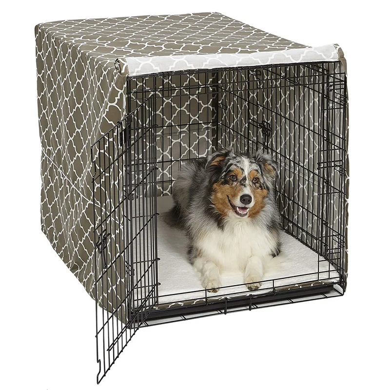 Midwest Quiet Time - Funda para jaula de perro, color negro