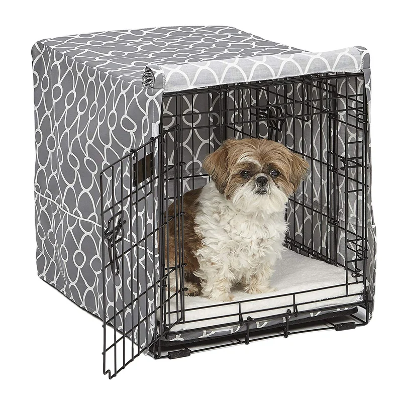 Midwest Quiet Time - Funda para jaula de perro, color negro