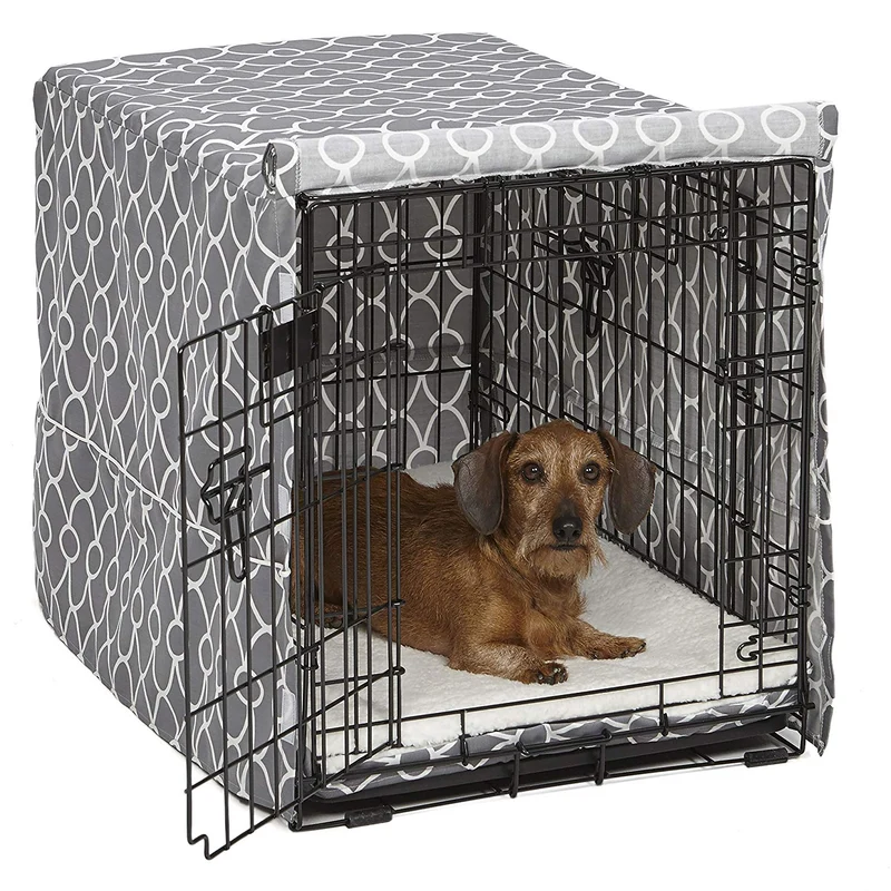Midwest Quiet Time - Funda para jaula de perro, color negro