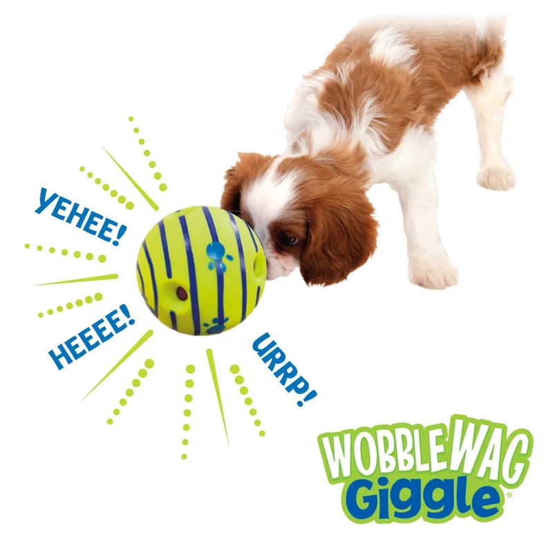Perro de juguete, Wobble WAG Giggle Balón, M, Verde