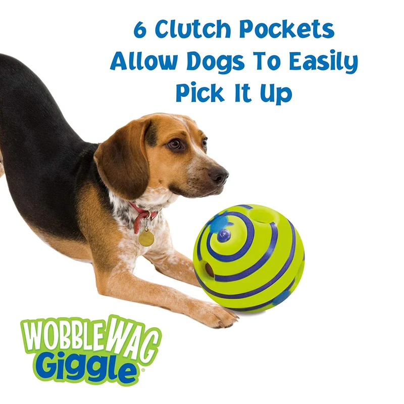 Perro de juguete, Wobble WAG Giggle Balón, M, Verde