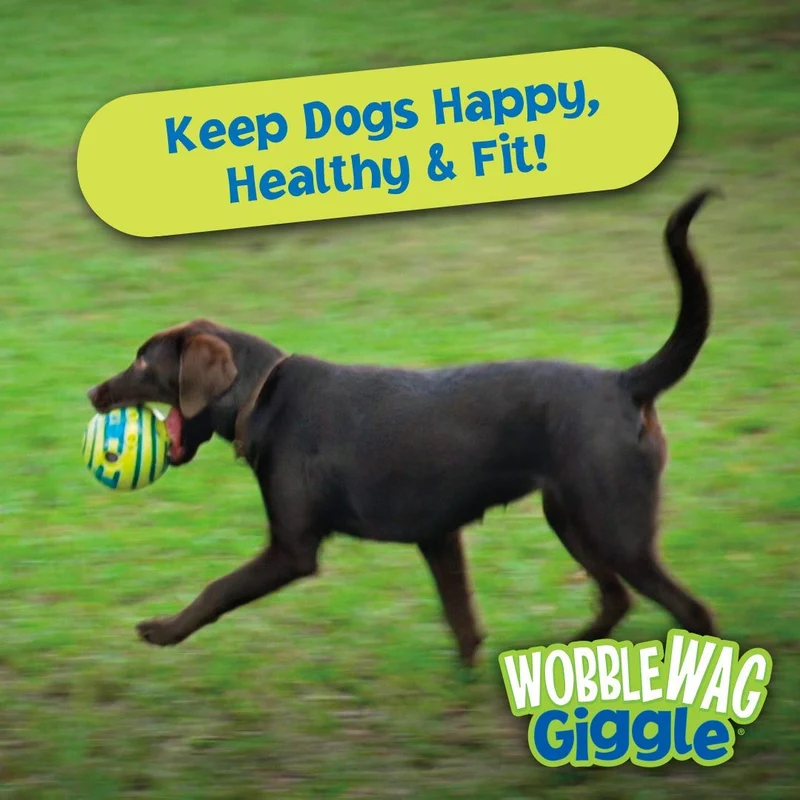 Perro de juguete, Wobble WAG Giggle Balón, M, Verde