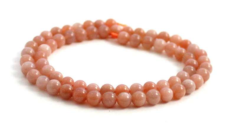 Hebras de cuentas de piedras preciosas redondas Sunstone