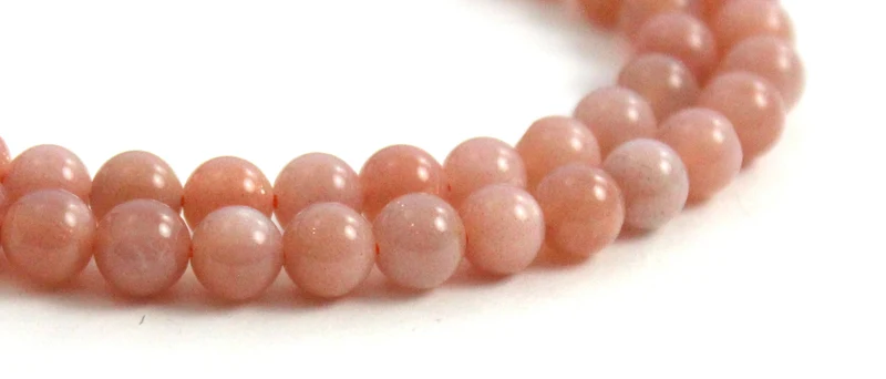 Hebras de cuentas de piedras preciosas redondas Sunstone