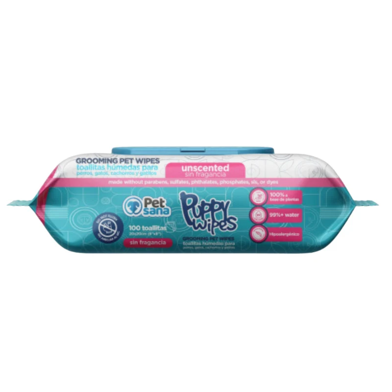 Toallitas PetSana Biodegradables sin Perfume - 100uds
