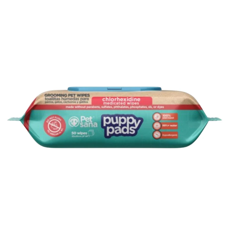 Toallitas PetSana Biodegradables Clorhexidina - 50uds