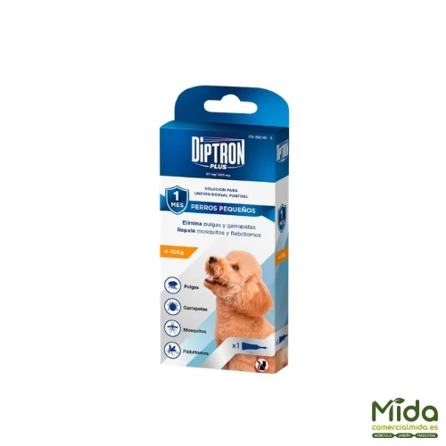 DIPTRON Plus Pipetas Antiparasitarias Para Perros