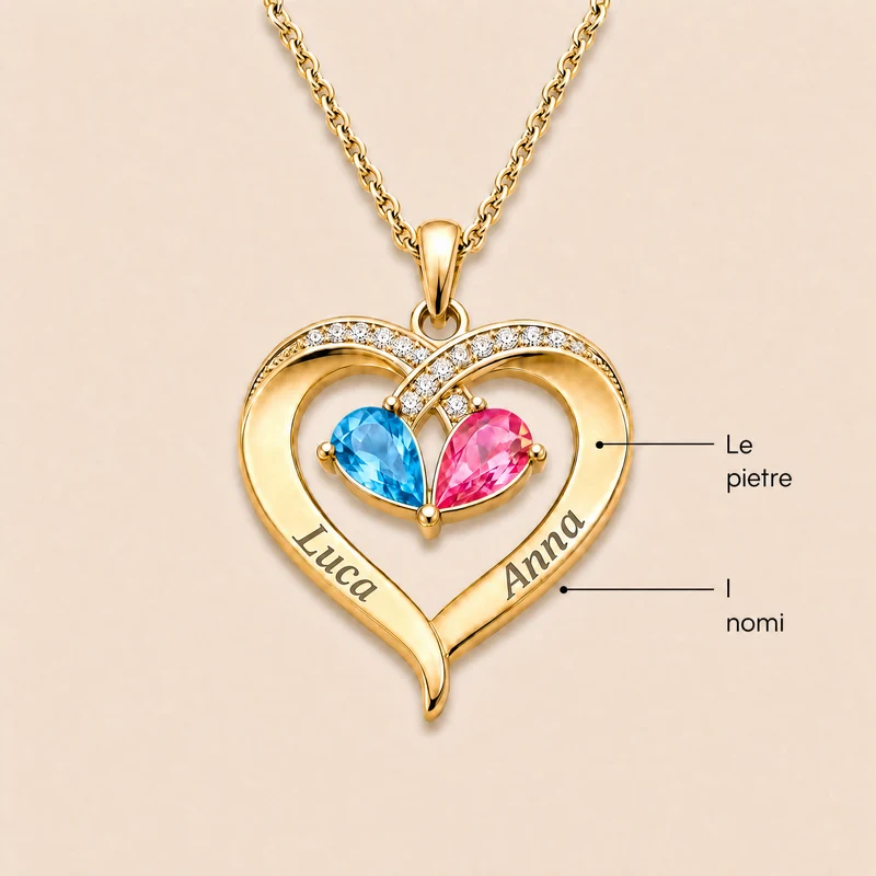 Collar con la dedicatoria «A mi esposa»