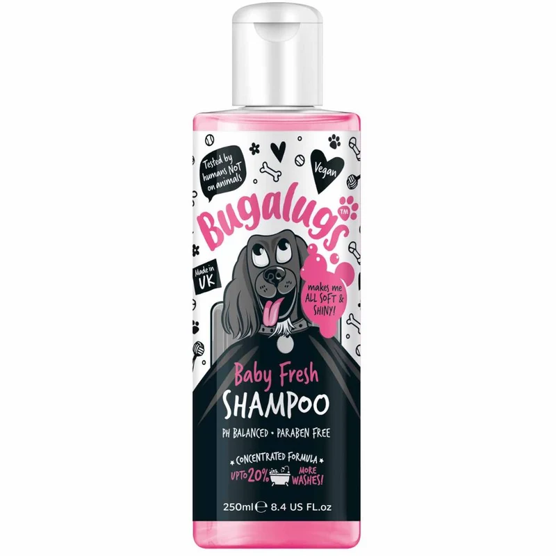 Bugalugs Baby Fresh Champô Cão 250mL – Eliminação de Odores
