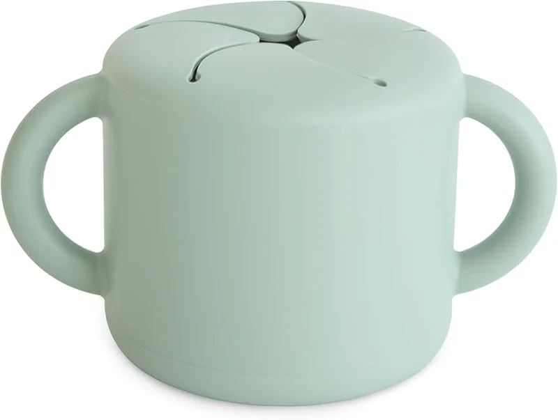 Mushie Copo Silicone para Snacks - Verde