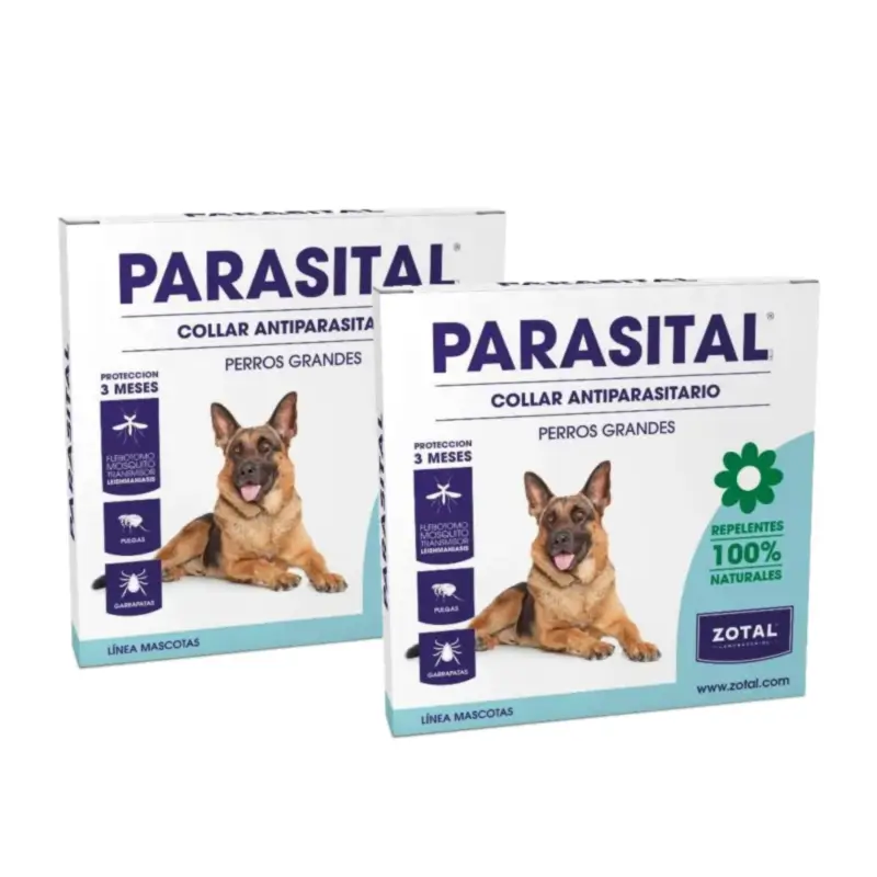 Zotal Parasital Collar Antiparasitario Perros Grandes Pack 2 uds