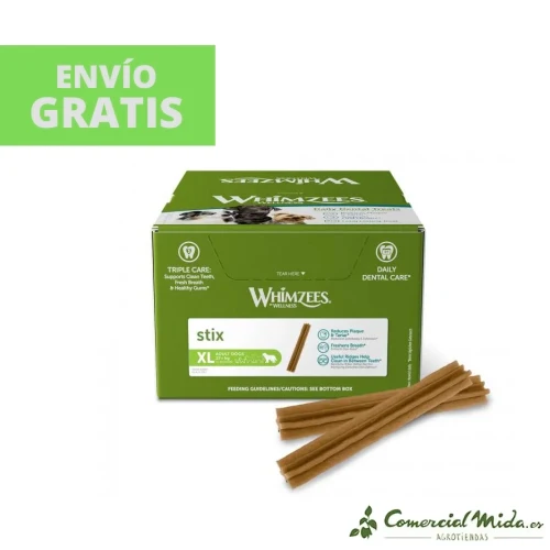 SNACKS WHIMZEES STIX XL Snacks Dental para Perros - 30UDS