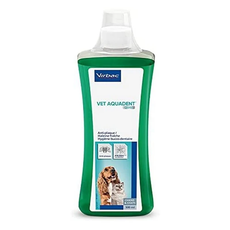 Vet Aquadent Solución Antiplaca Dental para Perros y Gatos 500 ml | Virbac