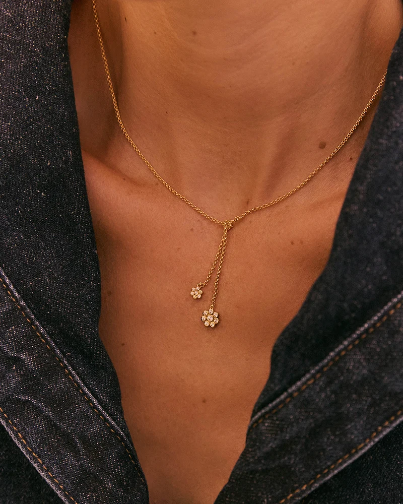 Collar Drop Doble Petalo