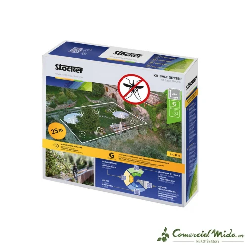 Stocker Garden Kit Base Geyser para Nebulizador Antimosquitos