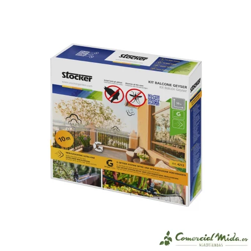 Stocker Garden Kit Balcón Geyser Nebulizador Antimosquitos