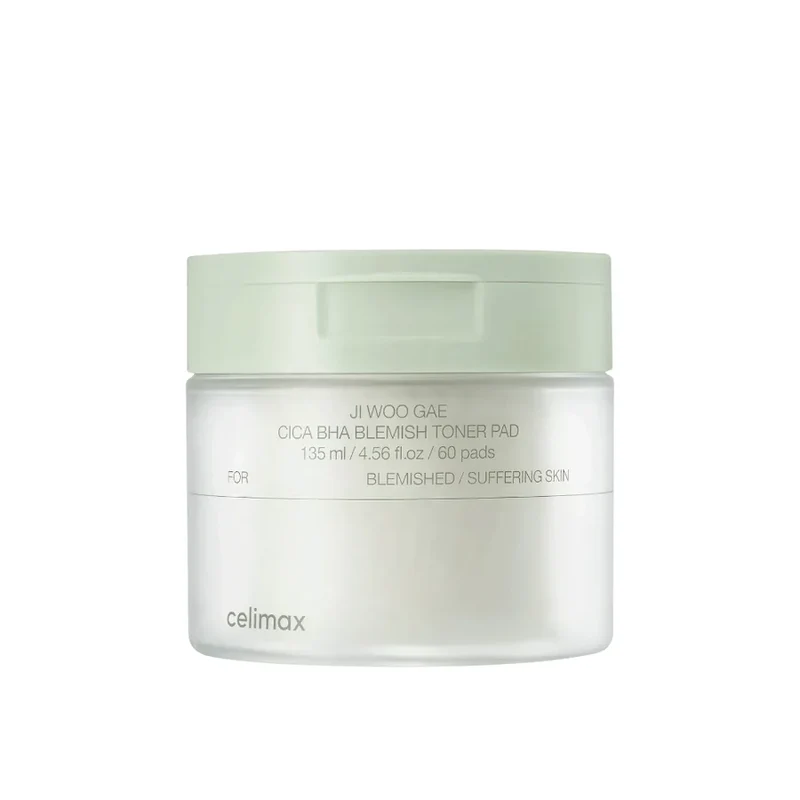 Celimax Cica BHA Blemish Toner Pad (60 Discos) – Poros & Textura