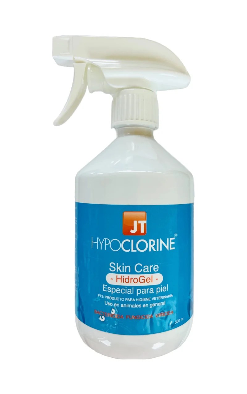 Hypoclorine Skin Care Hidrogel 500 ml – Antimicrobiano de Ácido Hipocloroso para Animales | JT Pharma