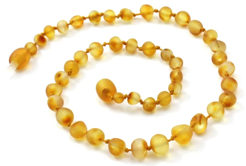 10 piezas de ámbar dentición cruda collares al por mayor