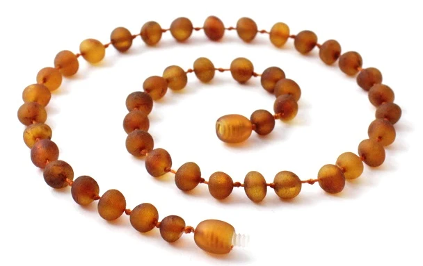 10 piezas de ámbar dentición cruda collares al por mayor