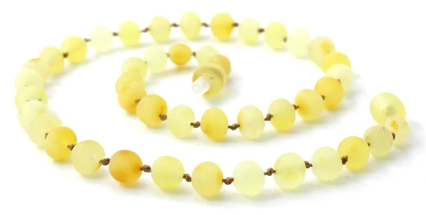 10 piezas de ámbar dentición cruda collares al por mayor