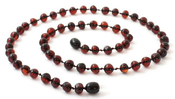 5 piezas de collares pulidos al por mayor de ámbar para adultos