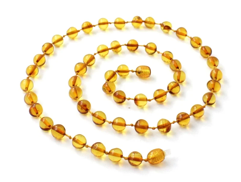 5 piezas de collares pulidos al por mayor de ámbar para adultos