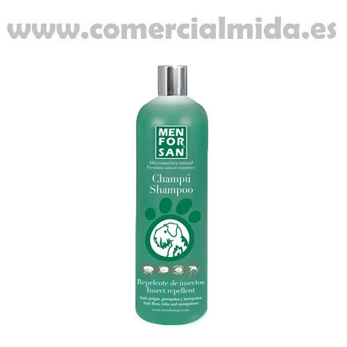 Champú MENFORSAN repelente de parásitos con citronela para perros
