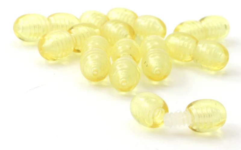 10 piezas de cierres pulidos con tornillos para joyas de ámbar