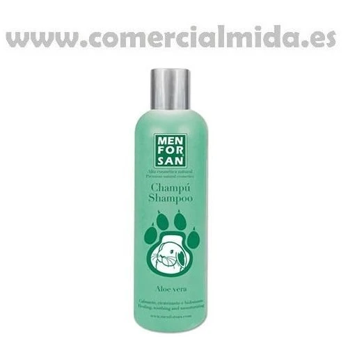 Champú natural MENFORSAN 300ml calmante y cicatrizante aloe vera para roedores