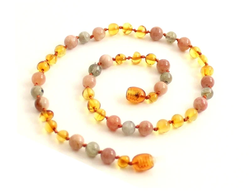 Collares de ámbar báltico y piedra solar