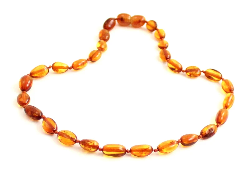 Collar calmante para bebé Bean Amber Cognac