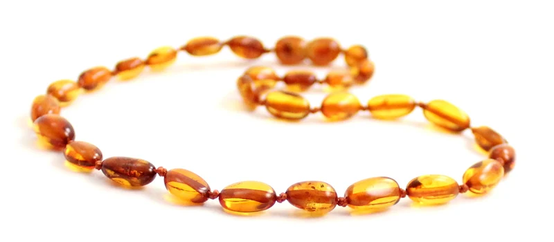 Collar calmante para bebé Bean Amber Cognac