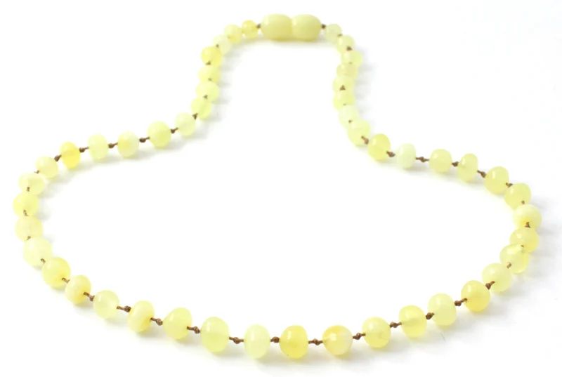 Collares de ámbar pulido para niños