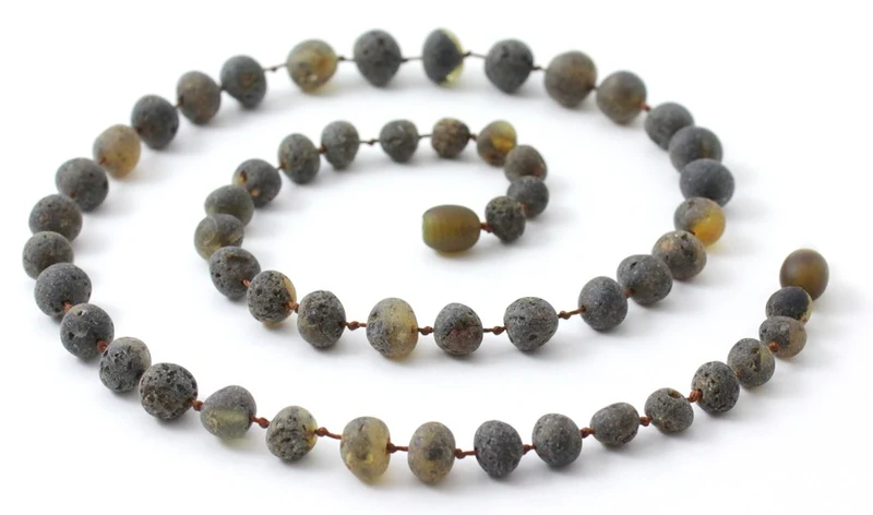 Collar verde crudo curativo ámbar NBAR-5 para adultos