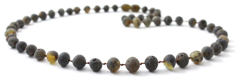 Collar verde crudo curativo ámbar NBAR-5 para adultos